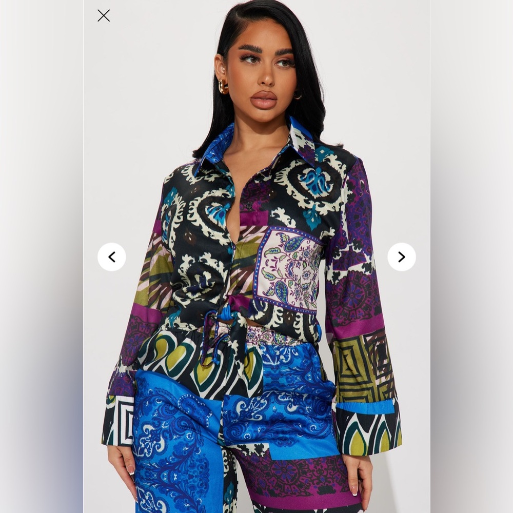 Plus Size Off To Greece Pant Set
